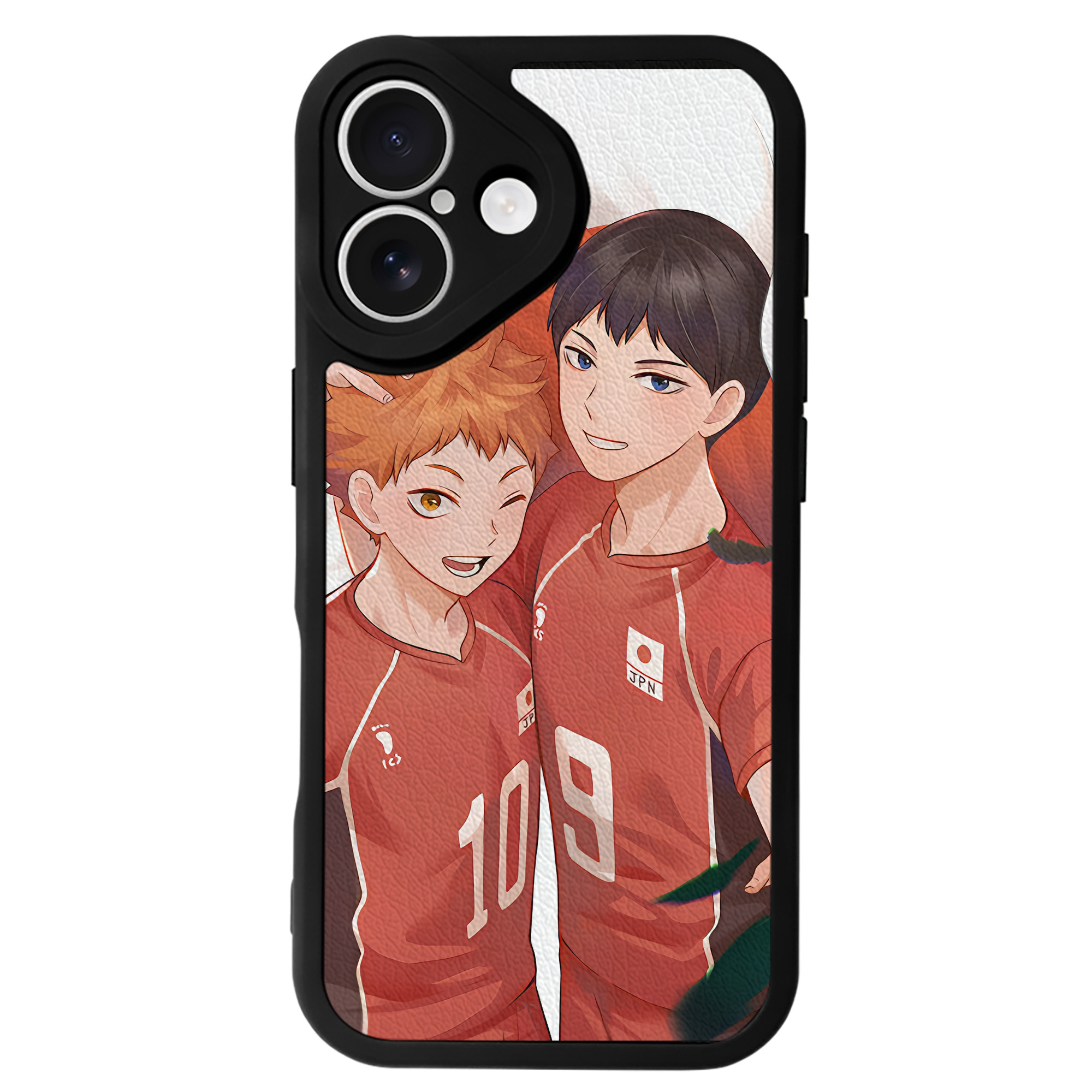 （画像用） ハイキュー!! Haikyu!! 【iPhone 16シリーズ対応】シリコンスマホケース（レザー調） 材質：シリコン